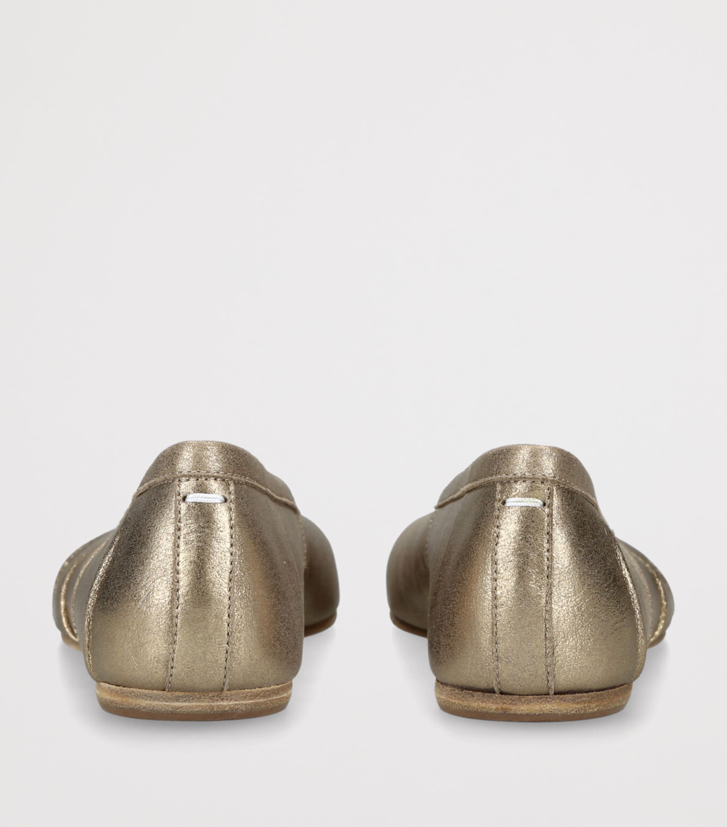 Leather Tabi Ballet Flats GOLD COMB Image 2