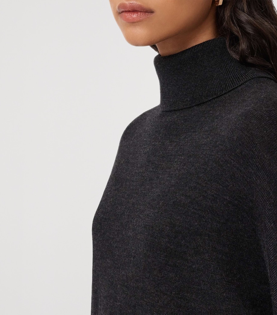 Merino Wool Juno Sweater and Maxi Dress SHADOW BLACK Image 8