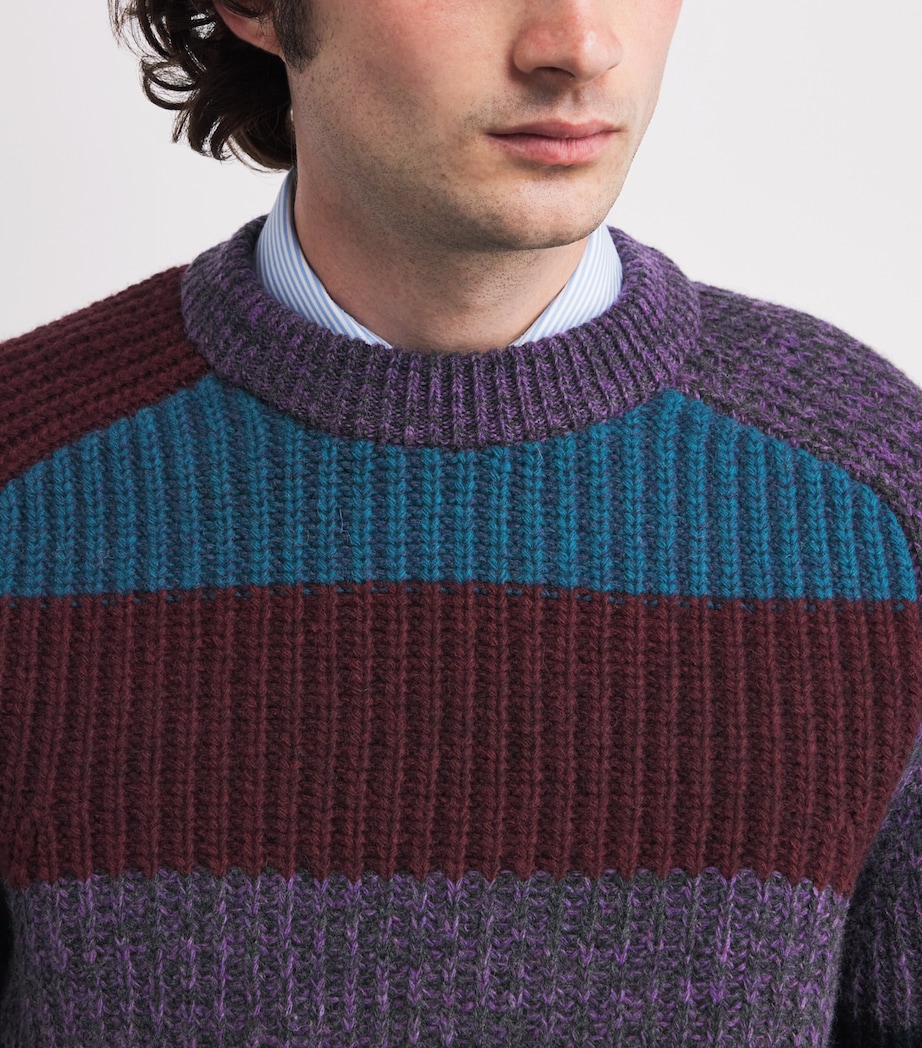 x Paul Smith Wool Stripe Sweater MULTI STRIPE Image 6