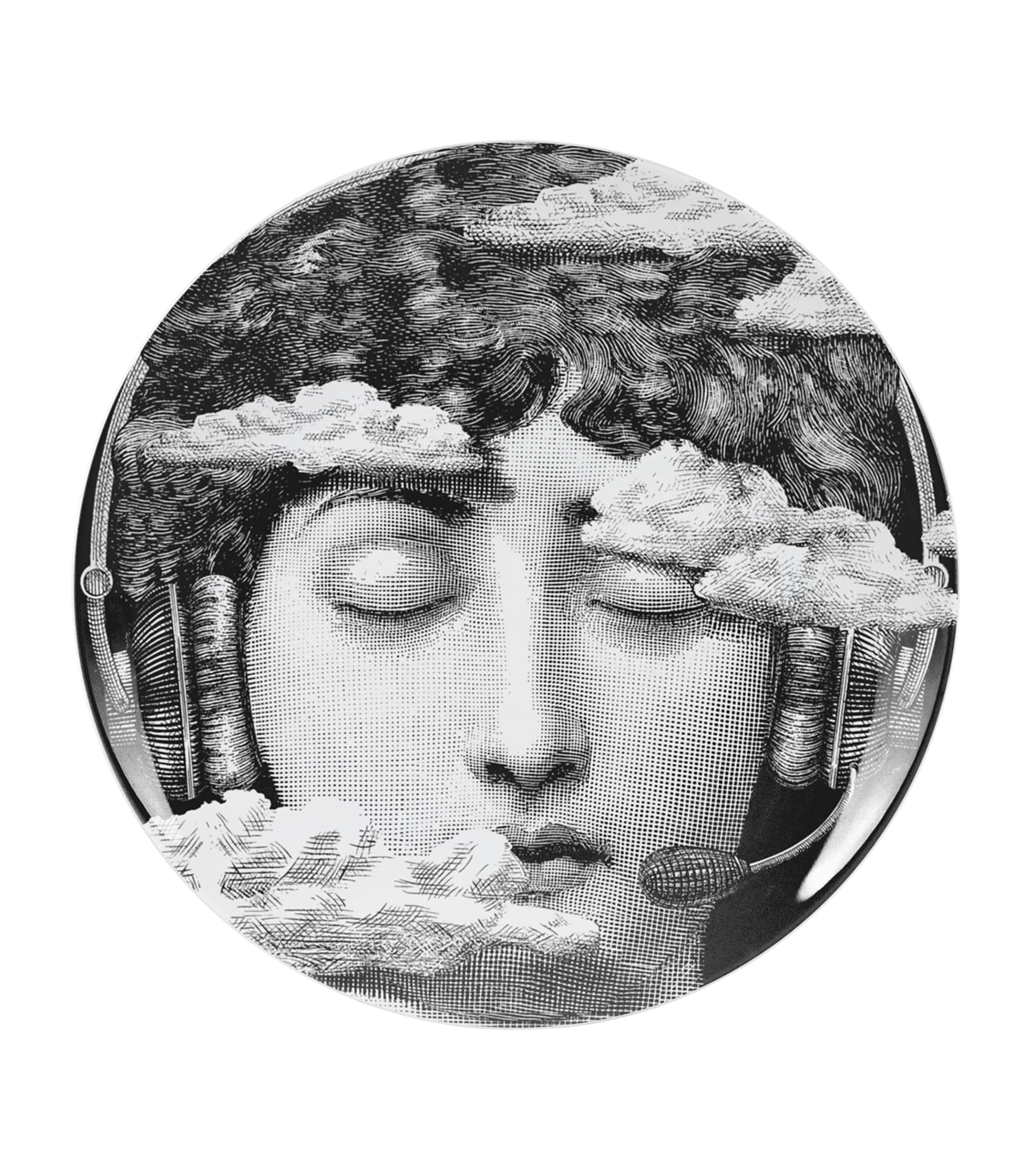 Fornasetti Tema e Variazioni No. 402 Wall Plate (26cm) | Home Accessories | Wall Plates | Designers | Fornasetti
