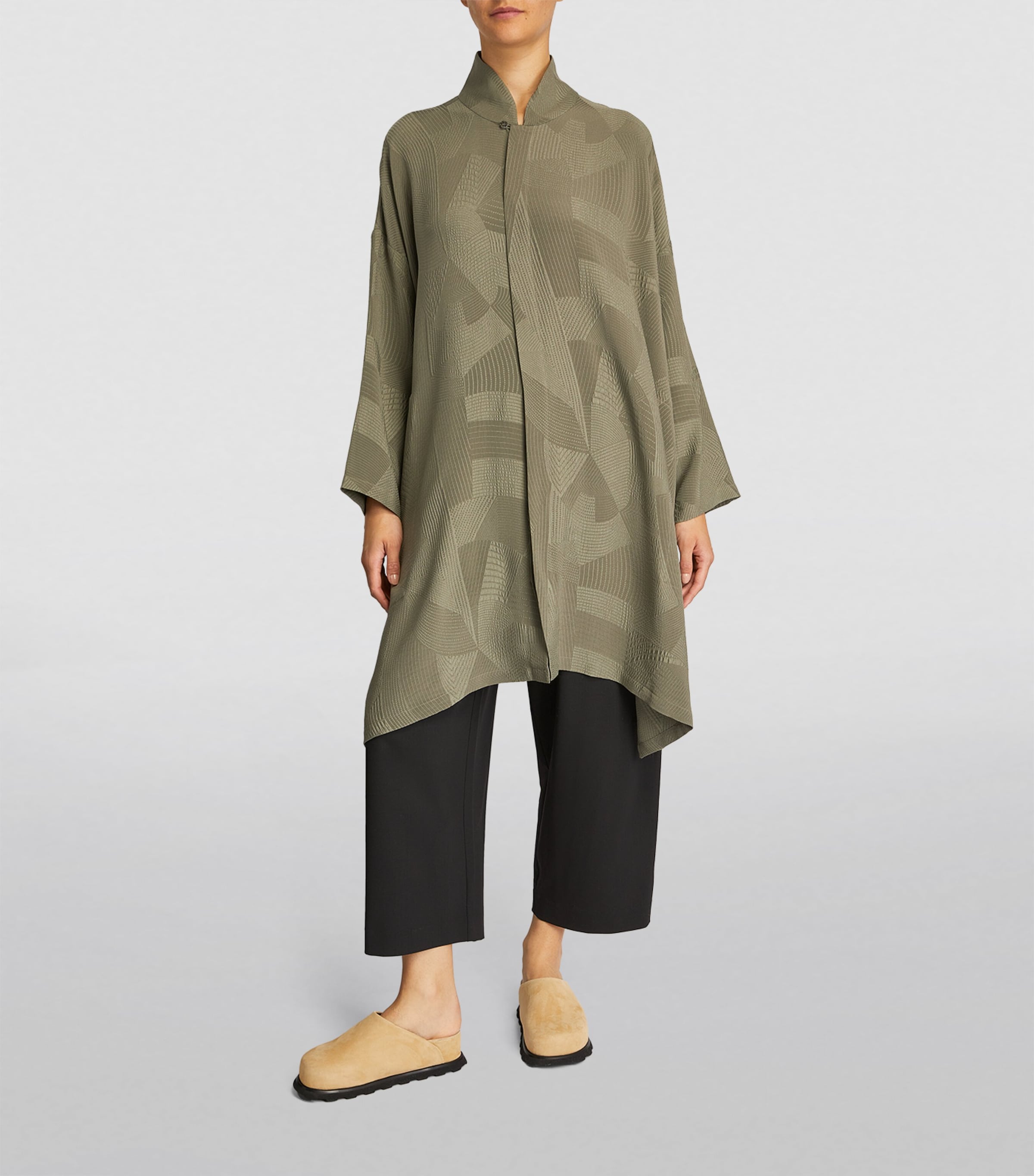 Wool Japanese Trousers BLACK Image 2