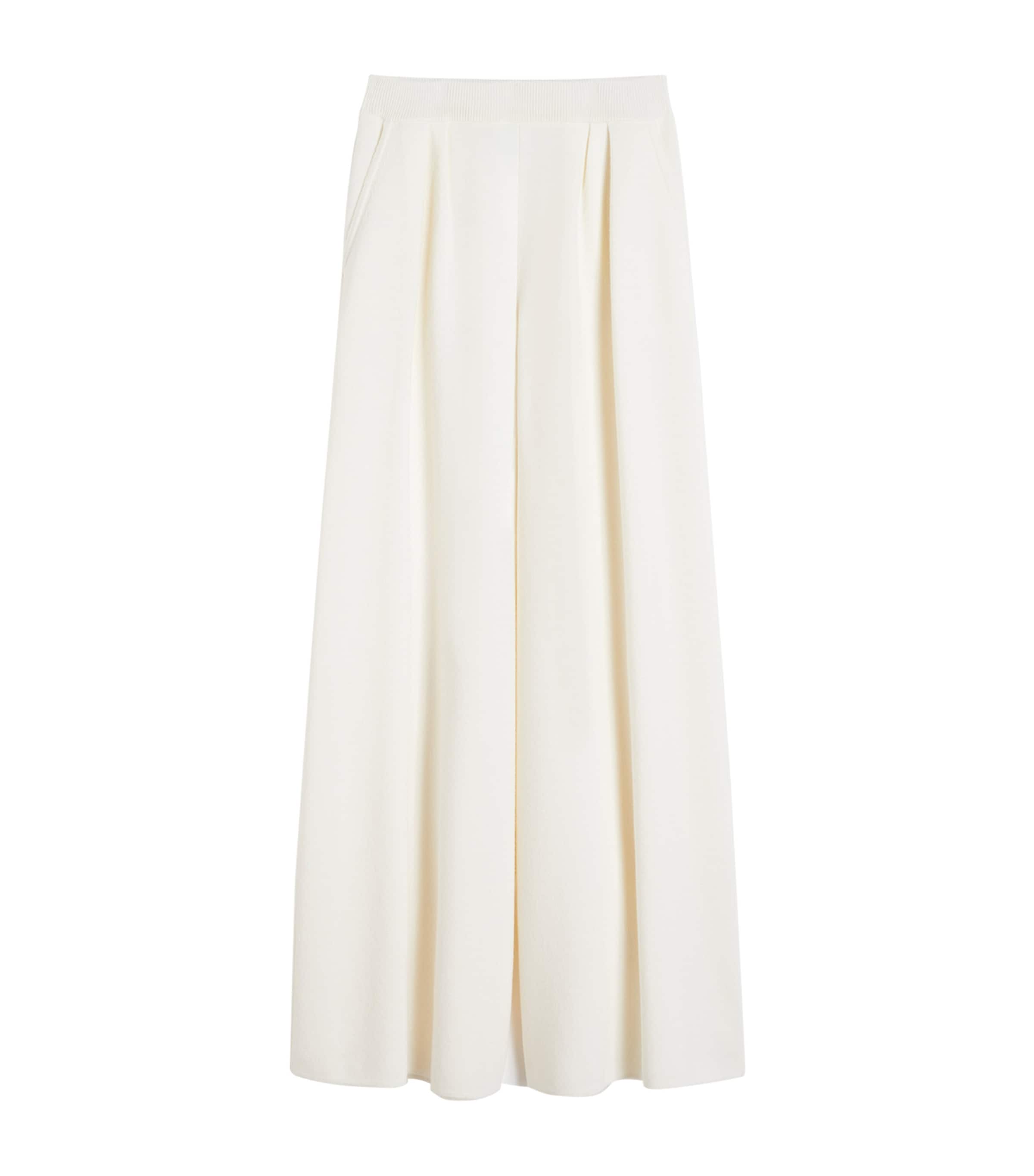 Wool Knitted Wide-Leg Trousers SILK Image 1