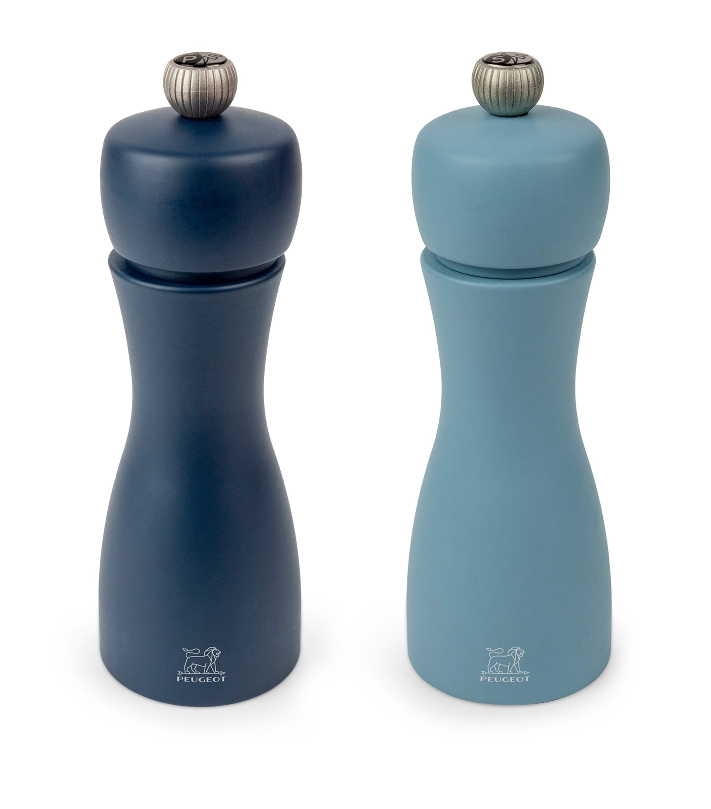 Shop Peugeot Tahiti Salt And Pepper Mill Set In Blue