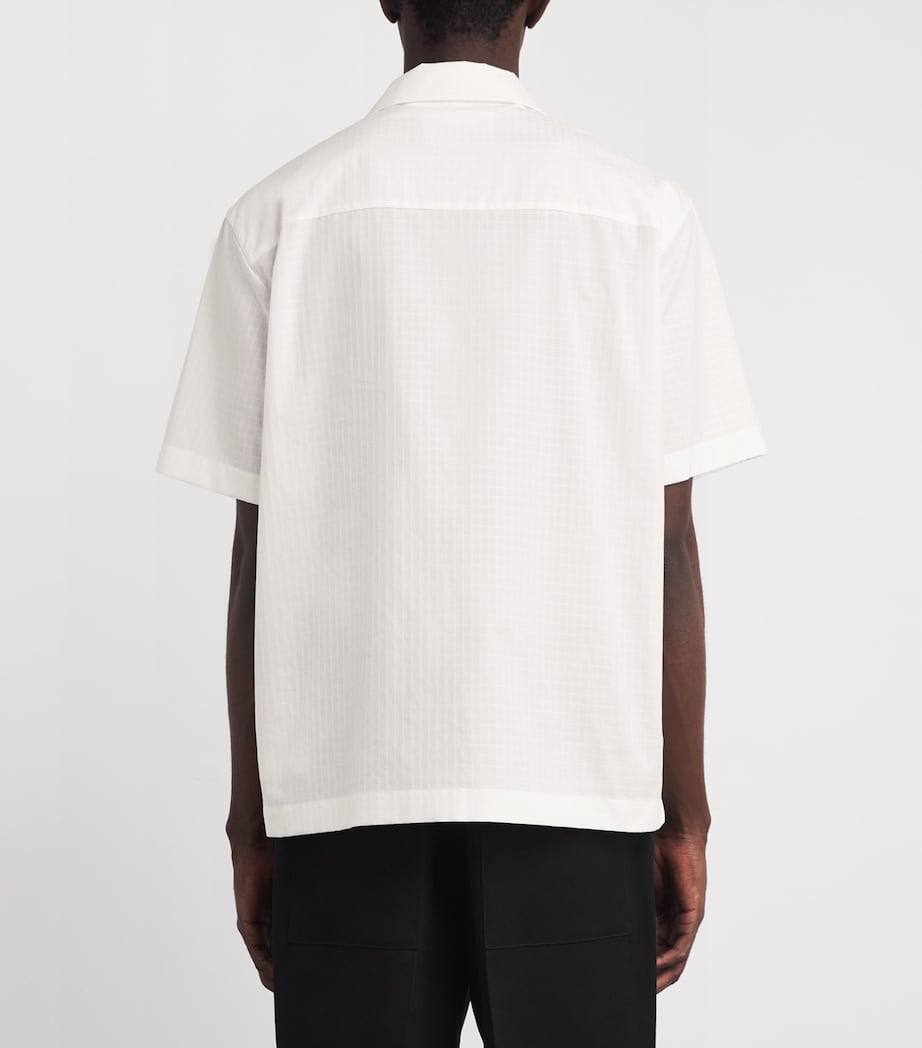 Cotton Embroidered Shirt OPTIC WHITE Image 4