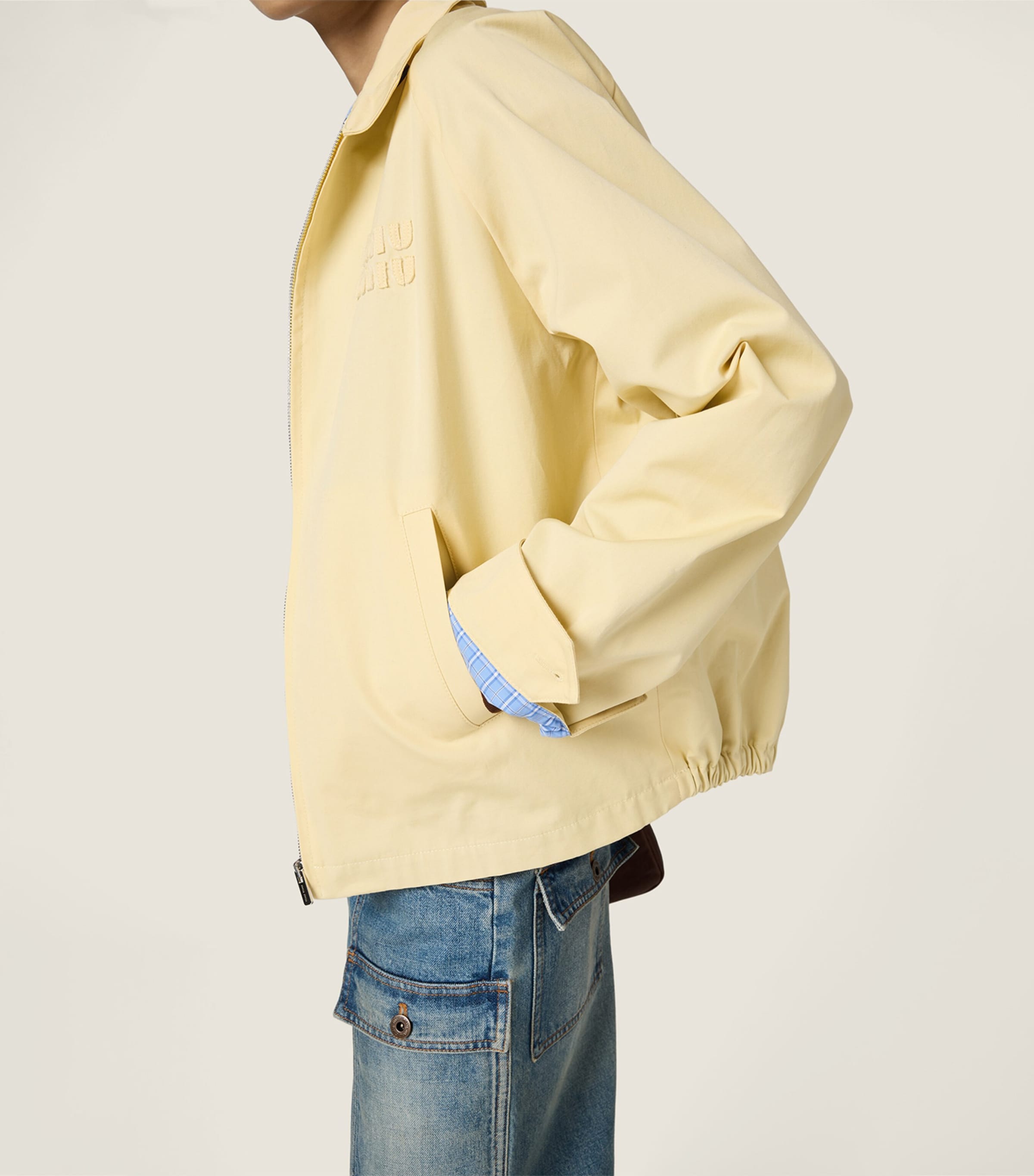Miu Miu Womens Cotton Poplin Shirt Jacket Image 5