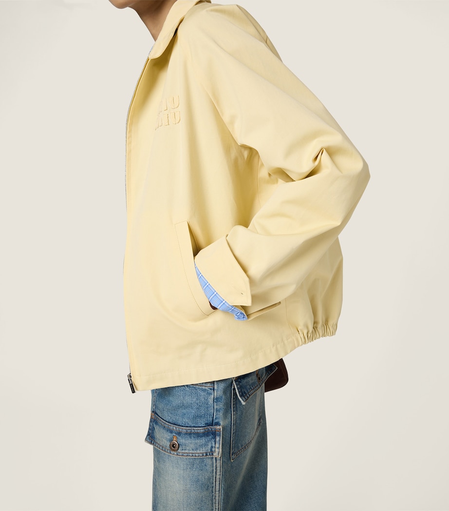 Miu Miu Womens Cotton Poplin Shirt Jacket Image 5