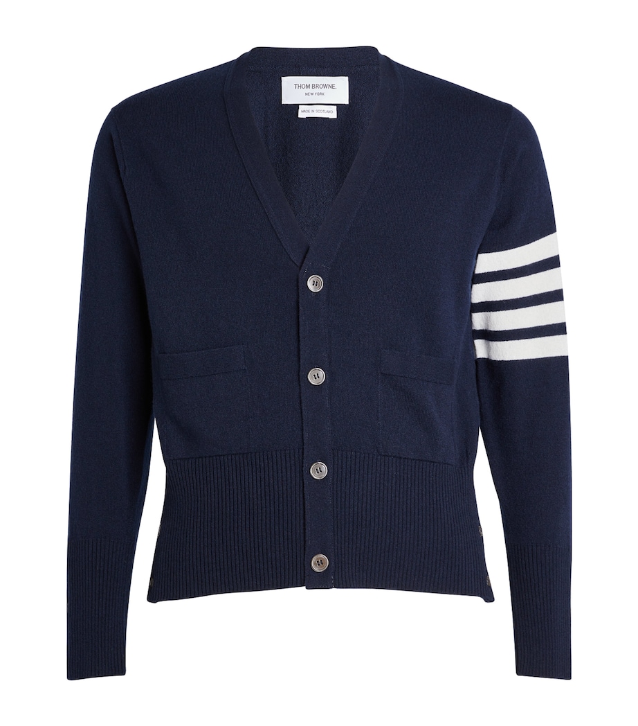 Cashmere Button-Up Cardigan NAVY Image 1