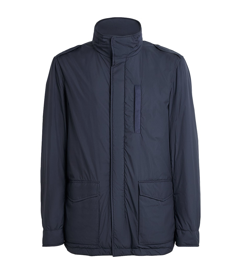 Herno Mens Technical Padded Jacket Blue Image 1