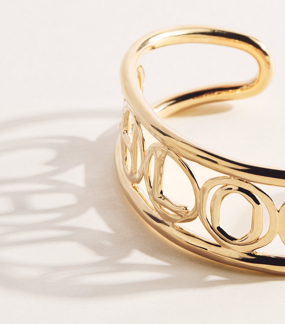 Chloé Script Cuff Bracelet Vintage Gold Image 2