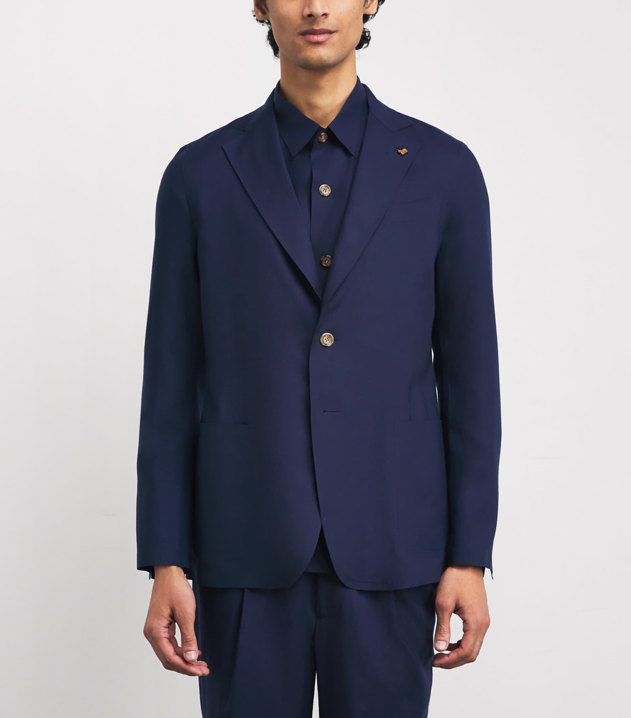 Cashmere Blazer 46237 DARK BLUE Image 3