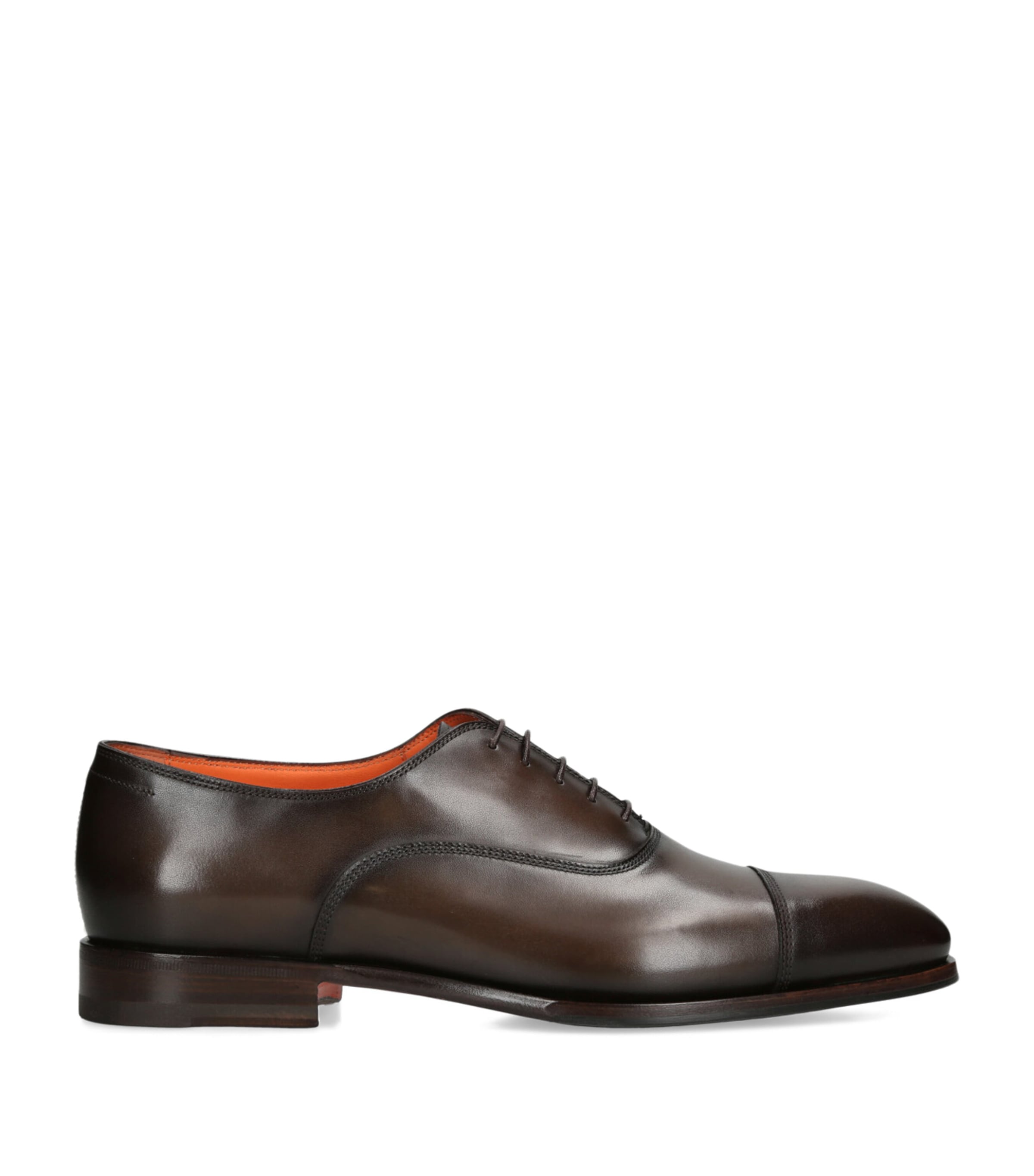 Leather Adrian Blake Oxford Shoes MID BROWN Image 1