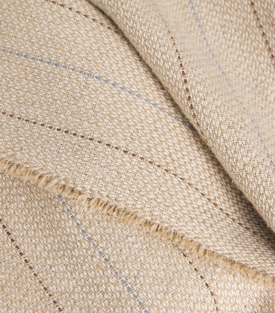 Cotton-Blend Pinstripe Blazer CREAM Image 5