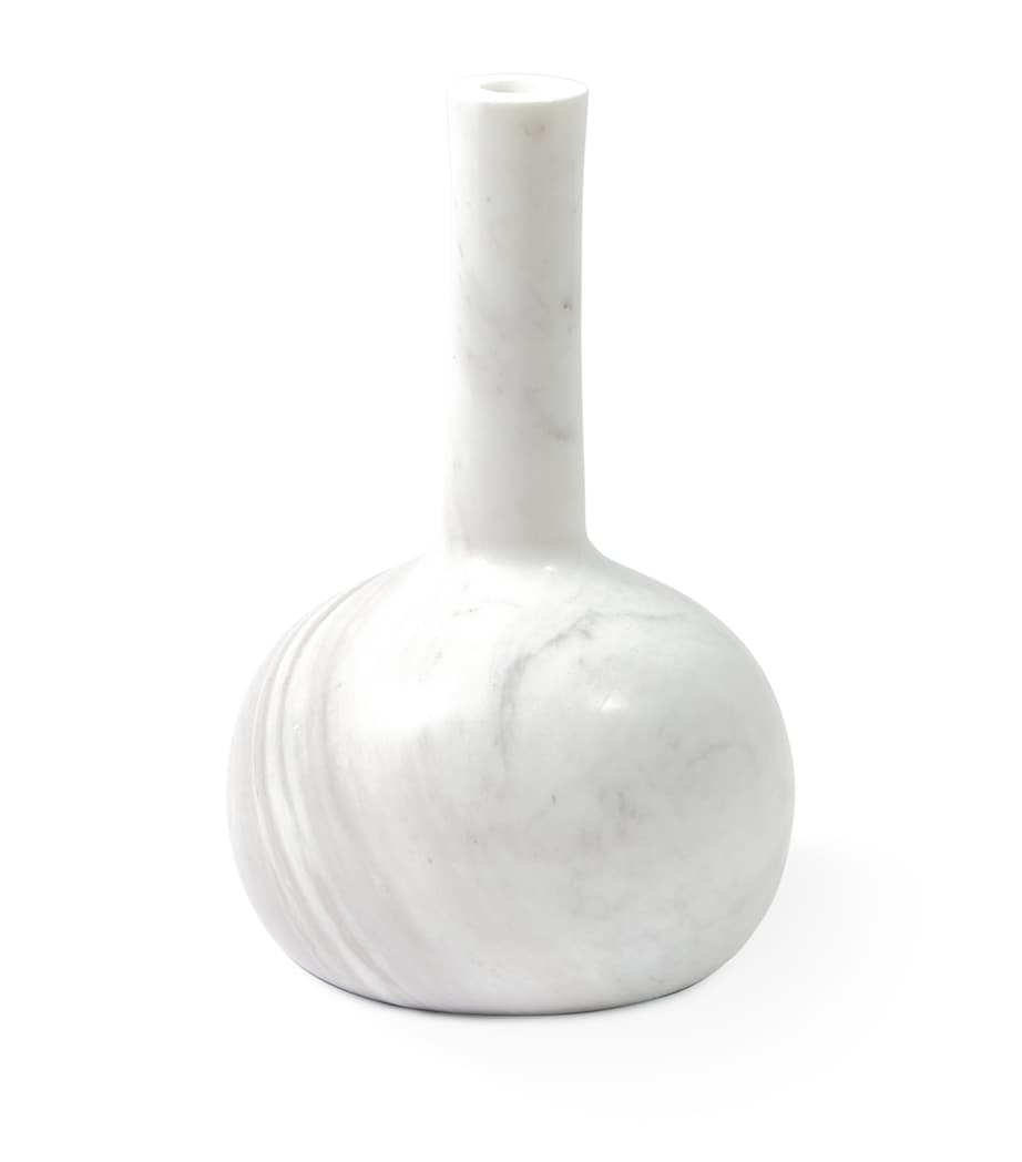Marble Heritage Bell Candle Holder (25cm) WHITE Image 1