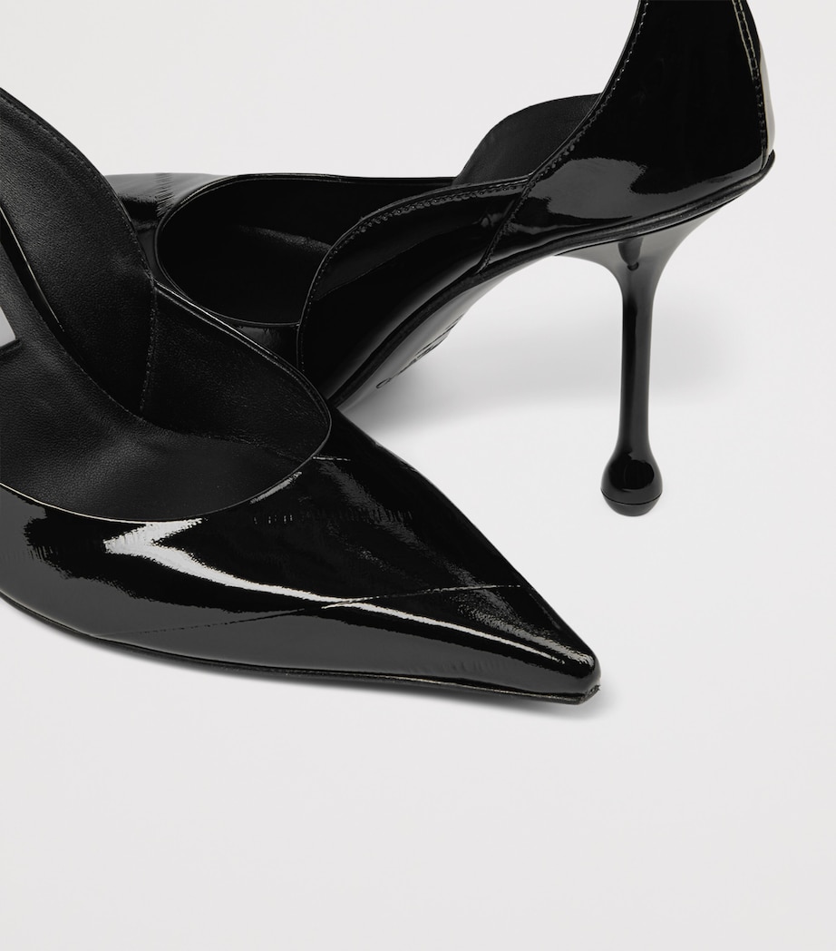 Jimmy Choo Quinci 95 Patent Leather Pumps Black Image 5