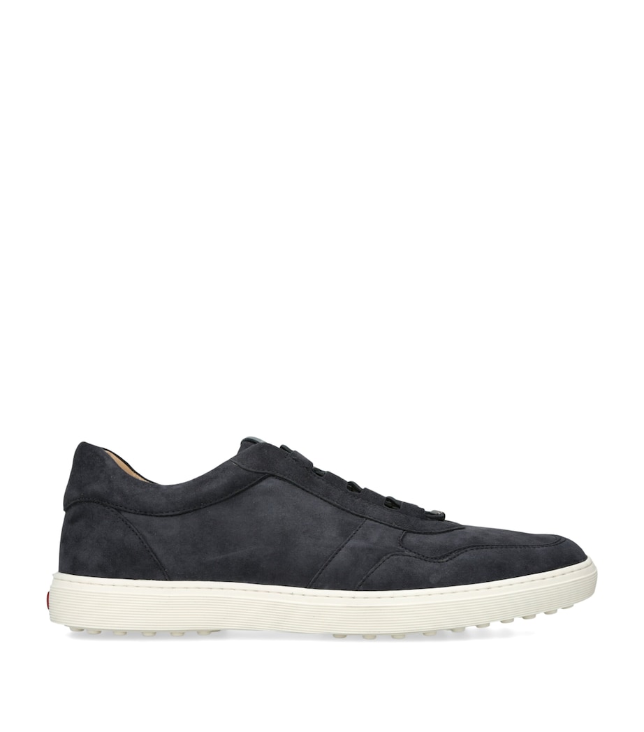 Tod's Suede Elastic Cassetta Sneakers Navy Image 1