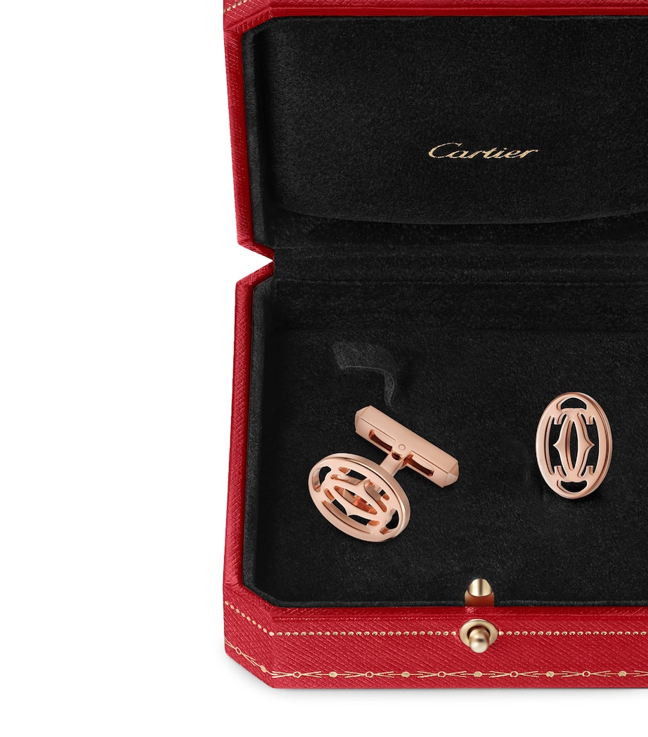 Rose Gold Double C de Cartier Cufflinks ROSE GOLD Image 5