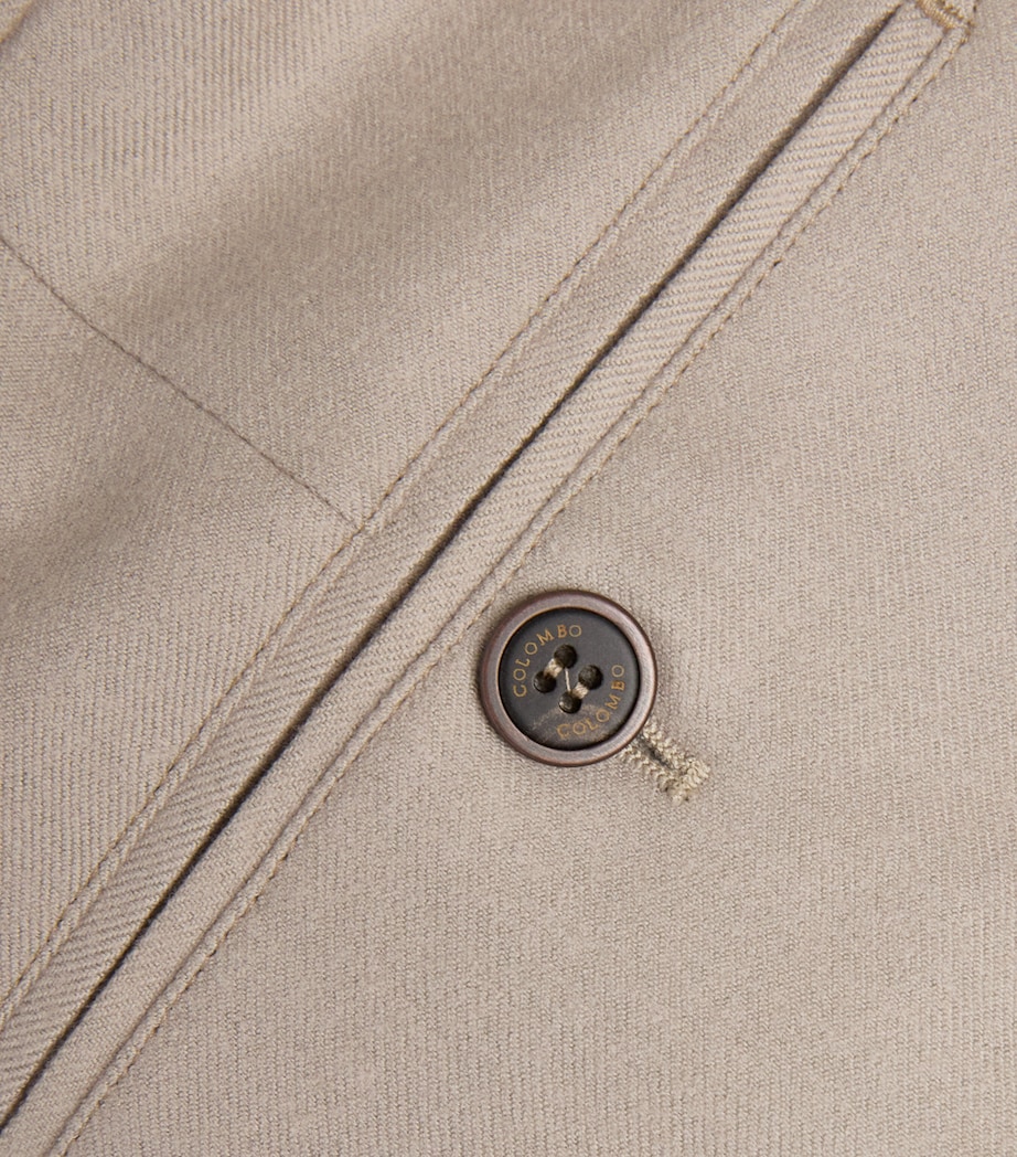 Colombo Mens Kid Wool 12.8 Louis Chinos Light Beige Image 6