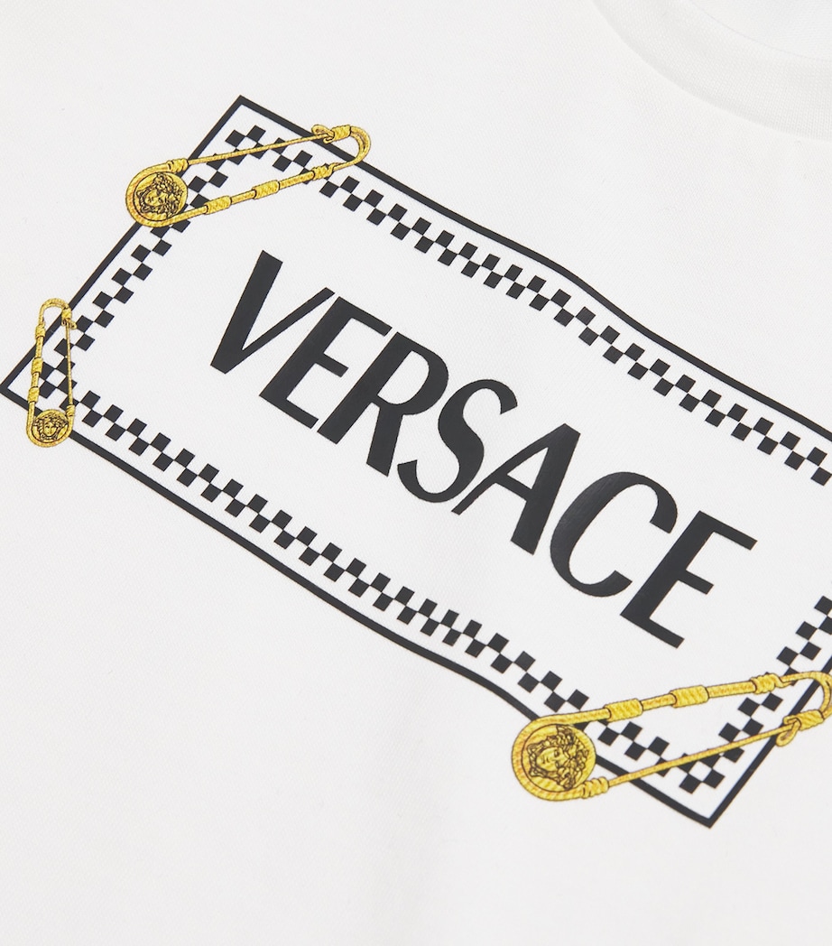 Cotton 90s Logo T-Shirt (12-24 Months) 2W100-WHITE+BLACKGLD Image 3