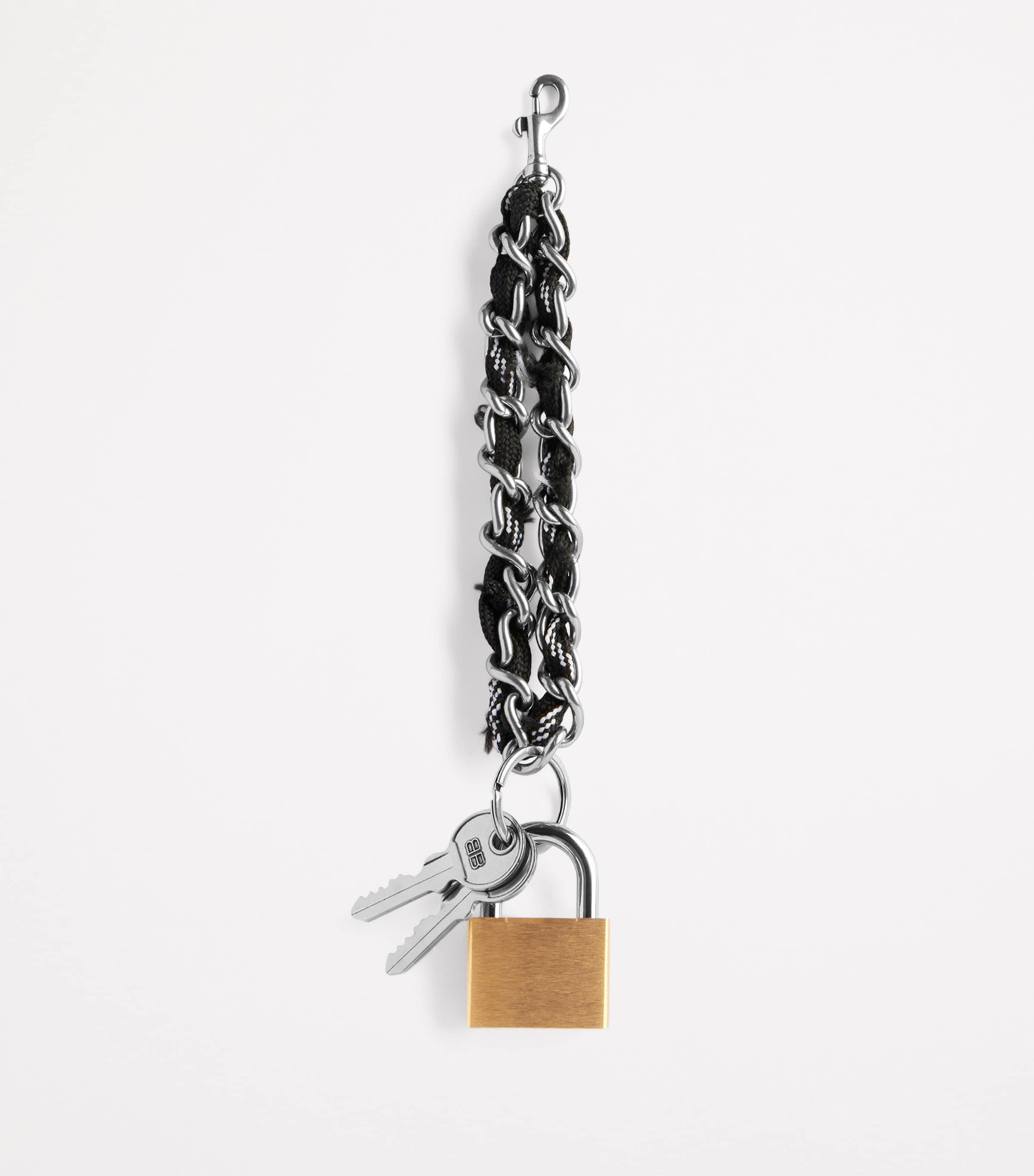 【関税＆送料込み】Balenciaga Keyring Padlock Balenciaga Padlock Charm Keyring | Silver | FARFETCH