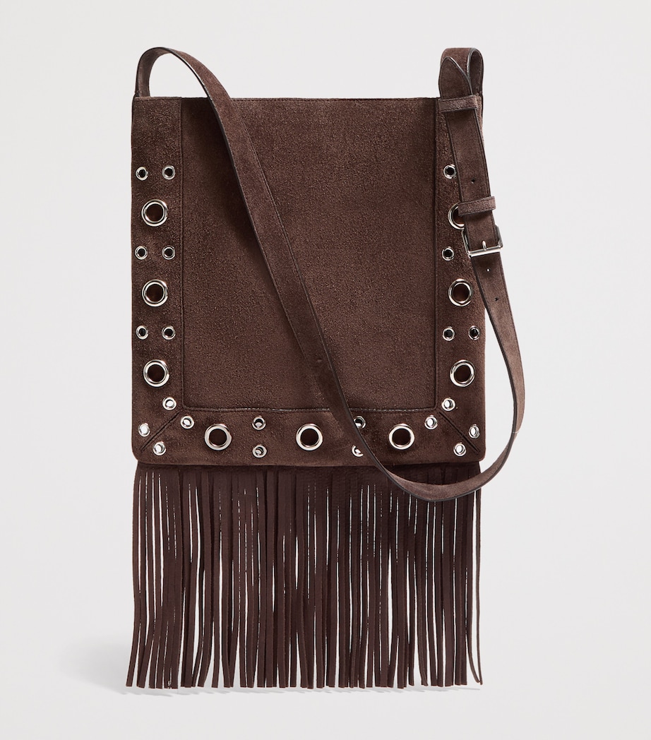 Suede Embellished Nellcôte Shoulder Bag RCB Image 2