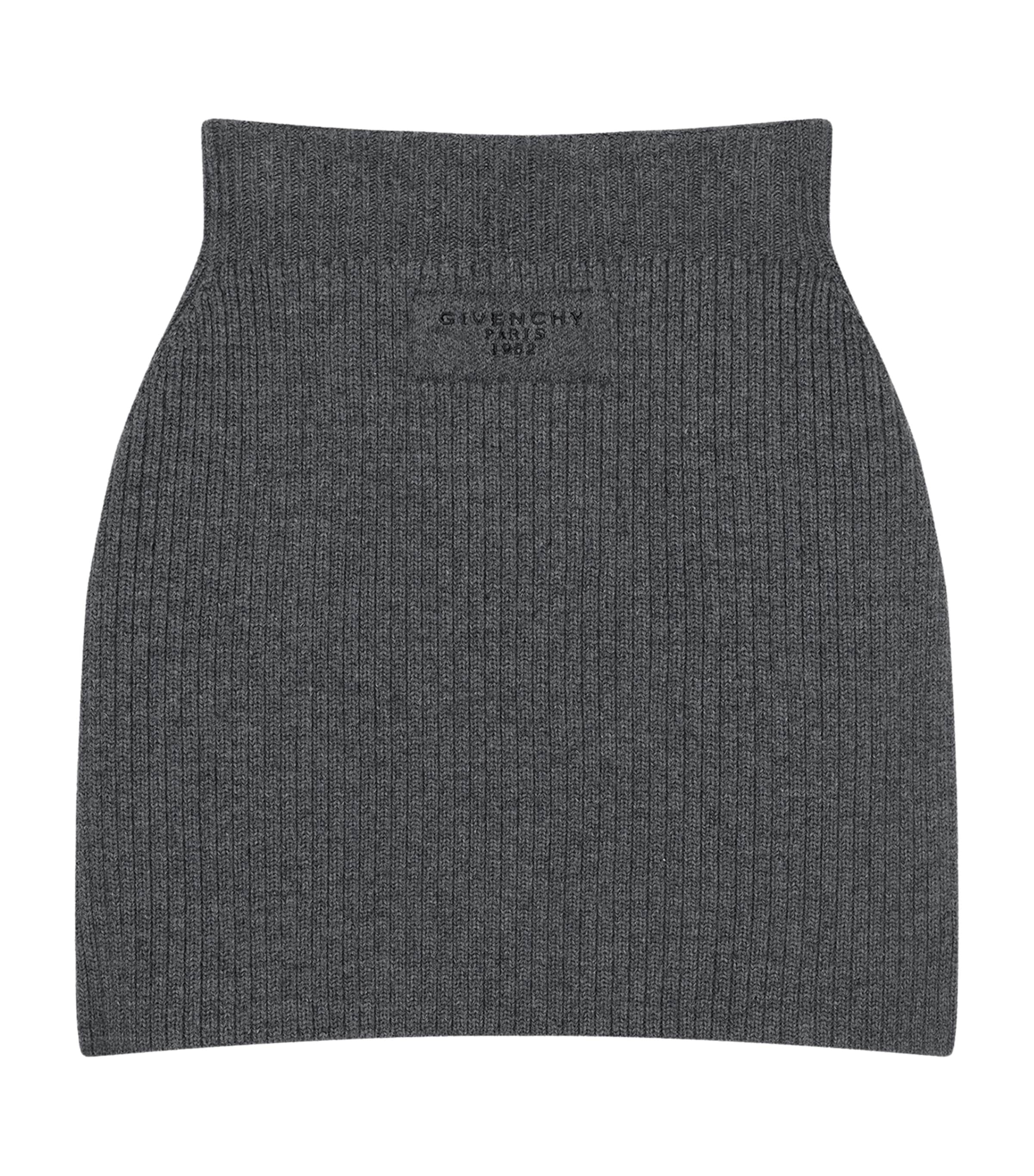 Wool-Alpaca Mini Skirt SLATE BLEND Image 4