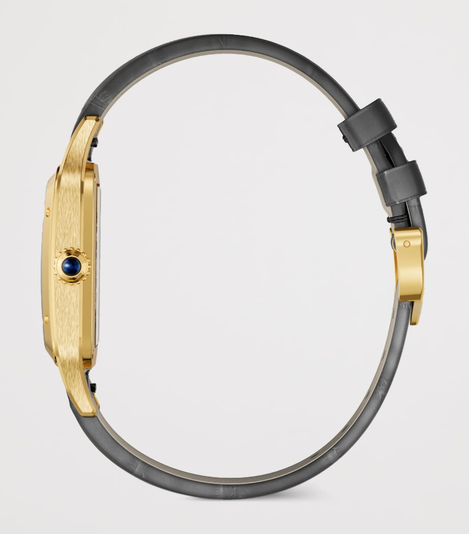 Large Yellow Gold Santos-Dumont Skeleton Watch 43.5mm YELLOW GOLD Image 6