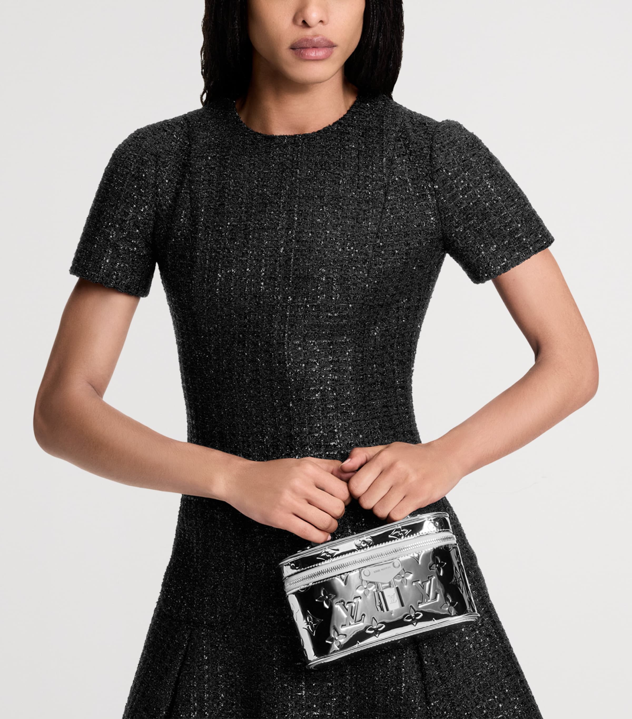 Canvas Vanity Chain Pouch SILVER Image 2