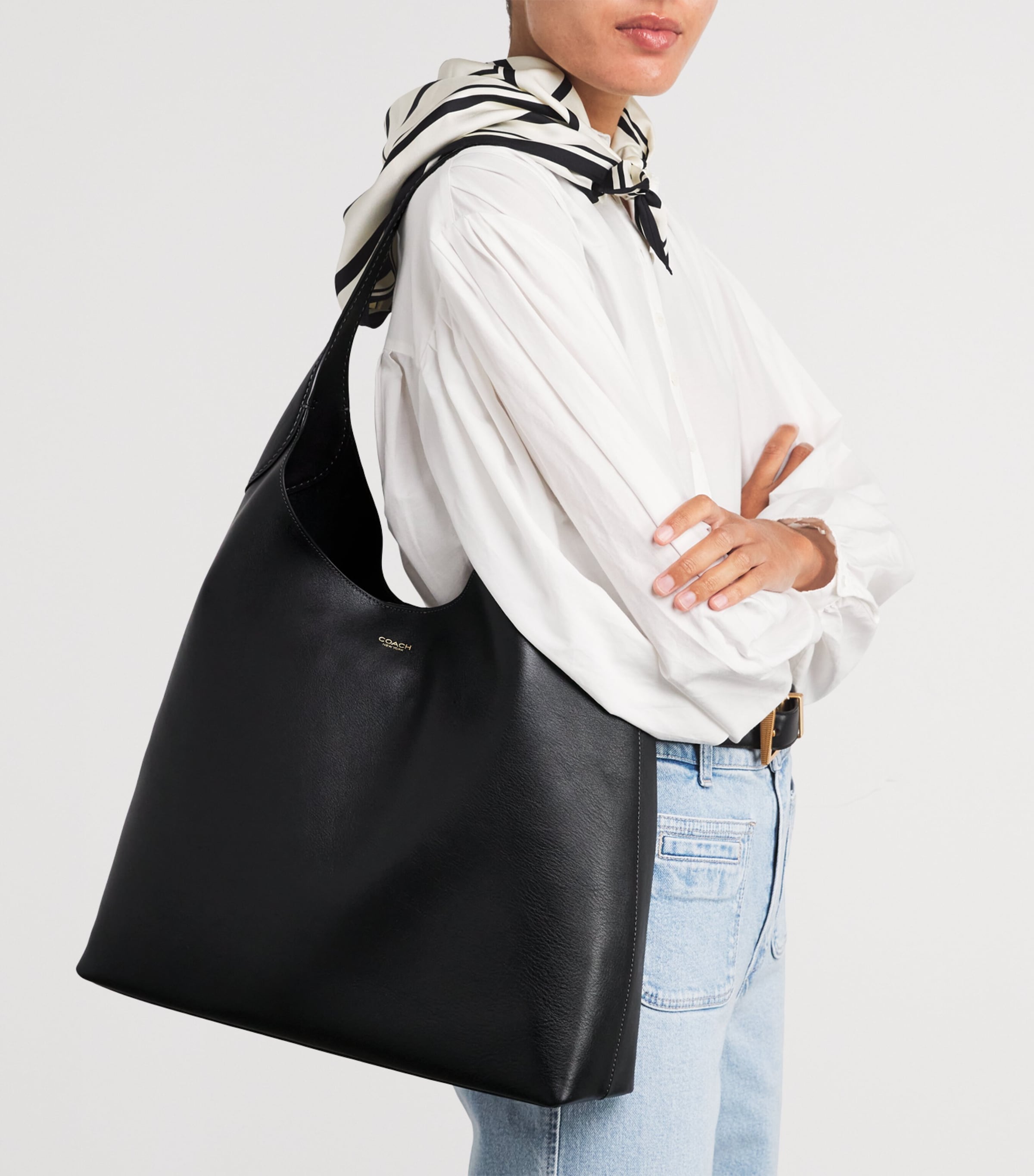 Leather Brooklyn 39 Shoulder Bag B4/BLACK Image 2