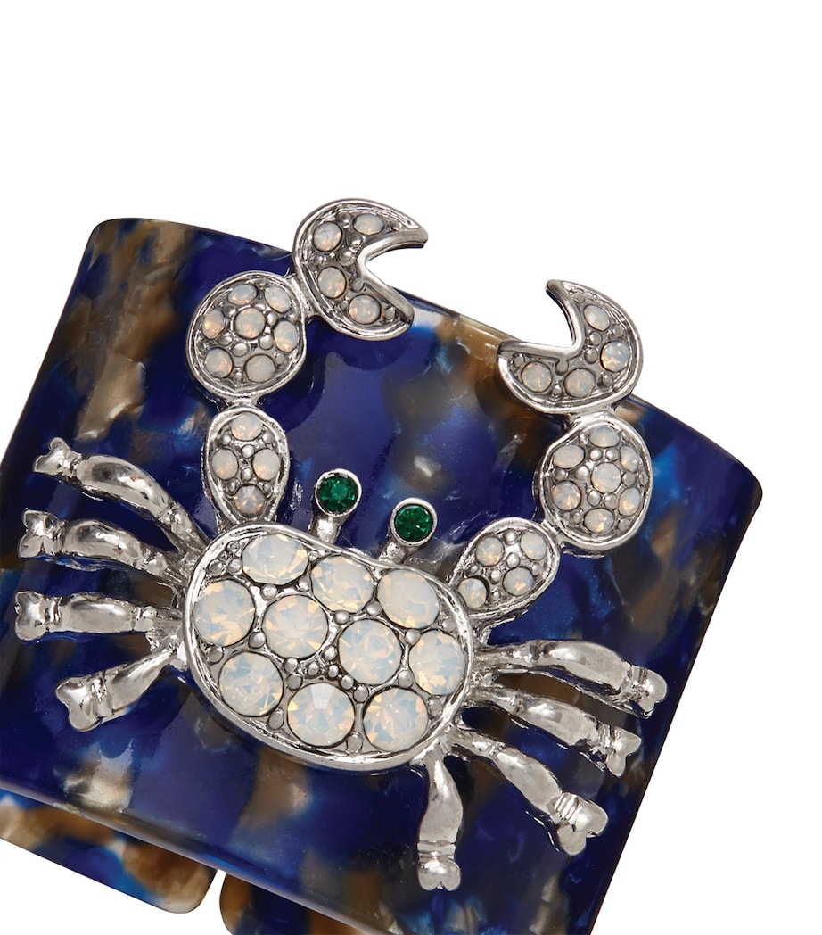 Tortoiseshell Crab Napkin Rings (Set of 4) BLUE Image 2