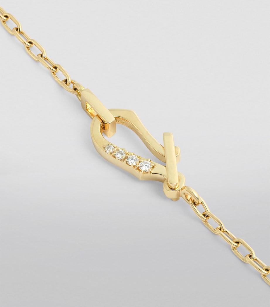 Jade Trau Yellow Gold and Diamond Lola Necklace Yellow Gold Image 5