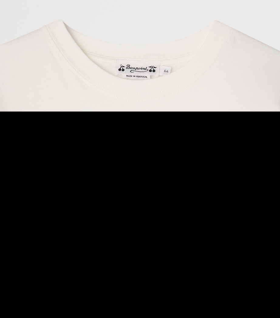 Bonpoint Cotton Car Graphic T-Shirt (4-8 Years) Upb Blanc Lait Image 3