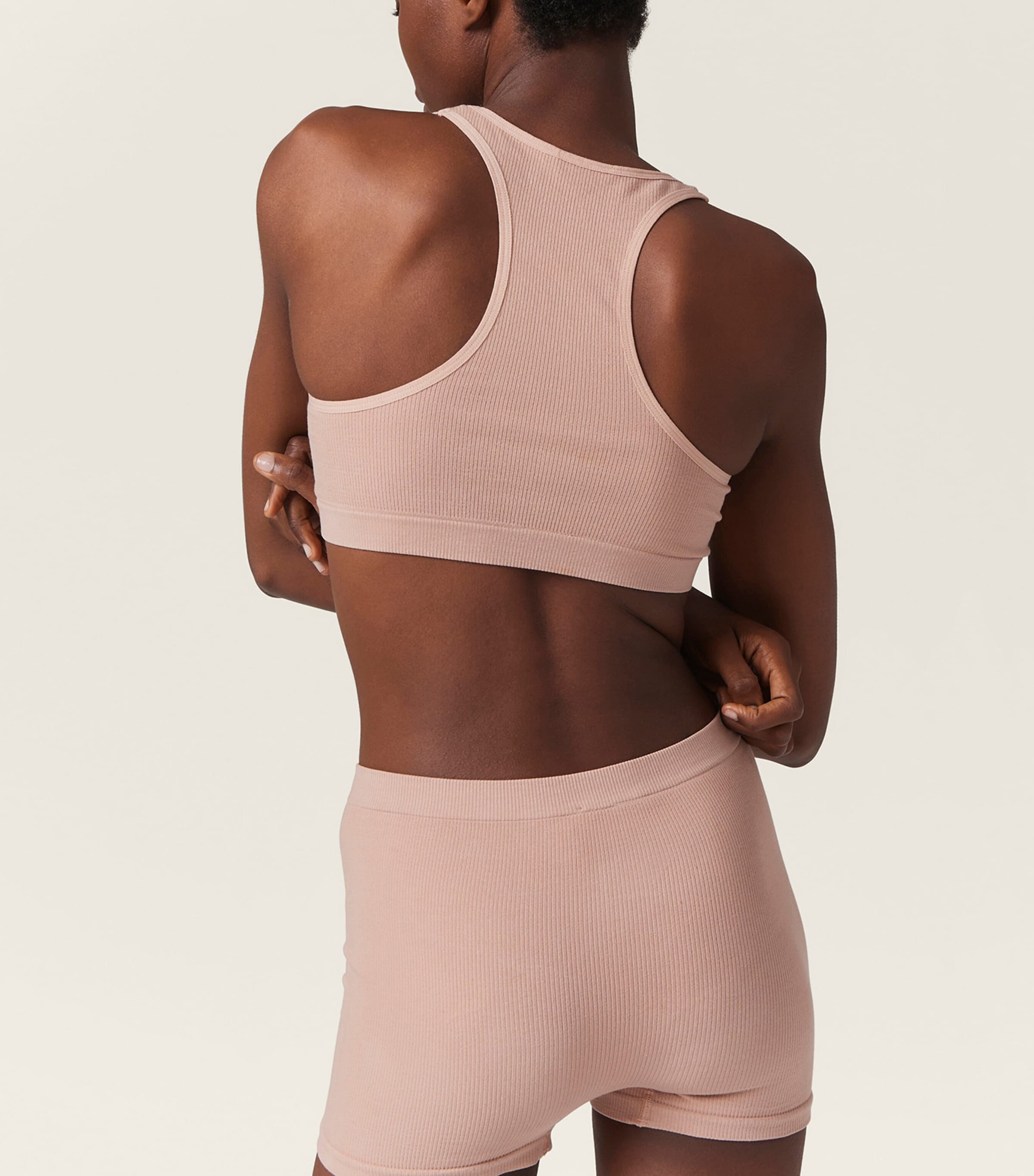 Miu Miu Womens Ribbed Seamless Boxer Shorts Image 3