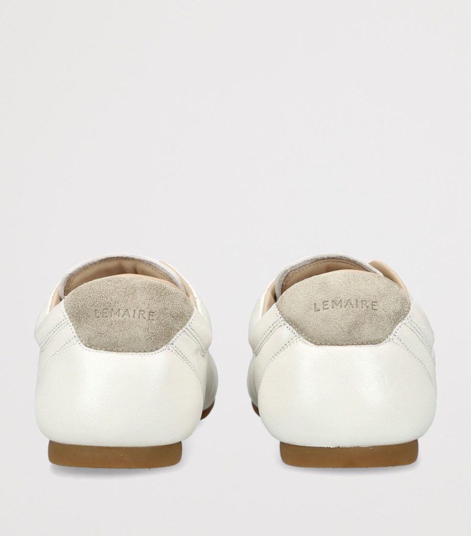 Leather Soft Runner Sneakers WHITE Image 2