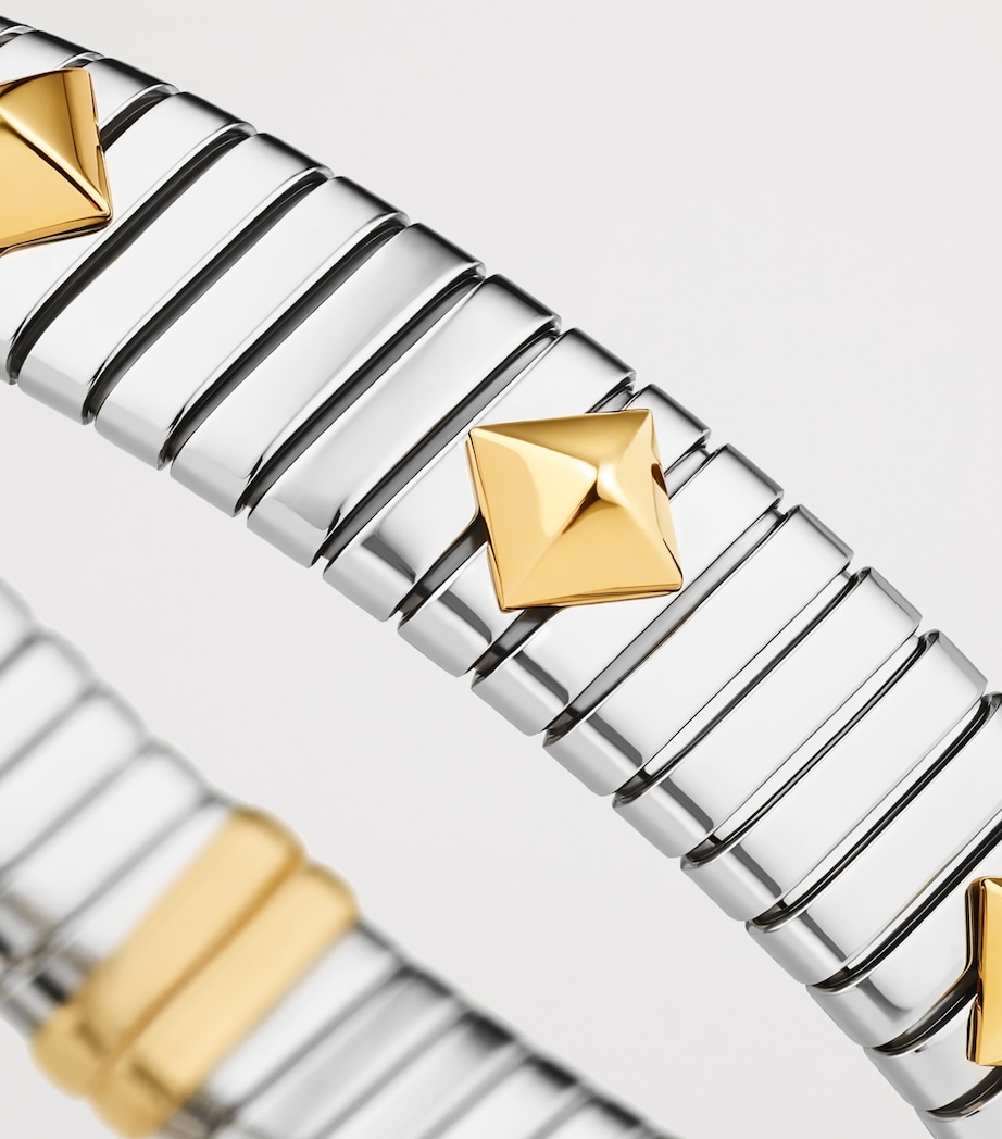 Bvlgari Yellow Gold and Stainless Steel Tubogas Bracelet Yellow Gold & Steel Image 7