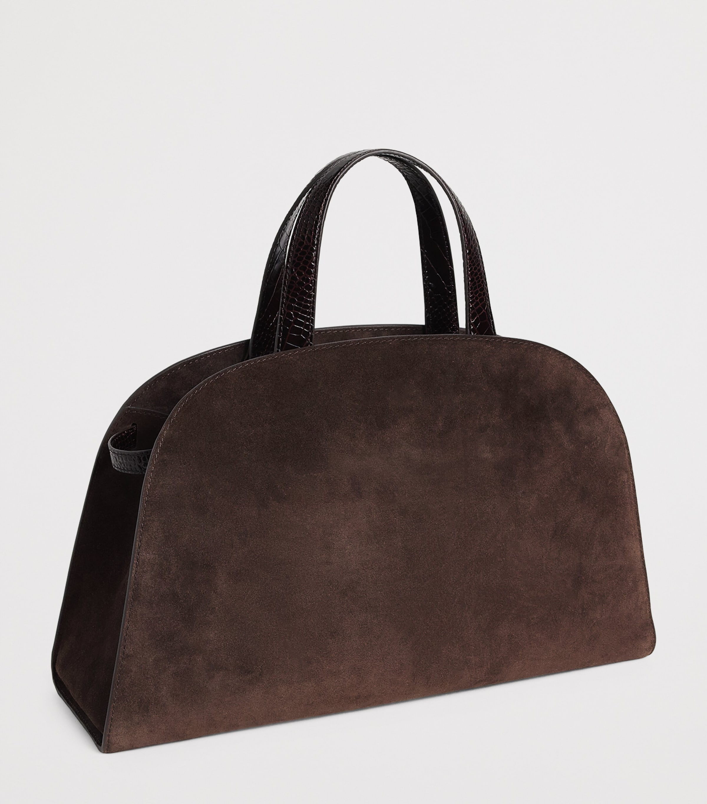 Tory Burch Suede  Romy Cross-Body Bag Dark Cocoa Image 3