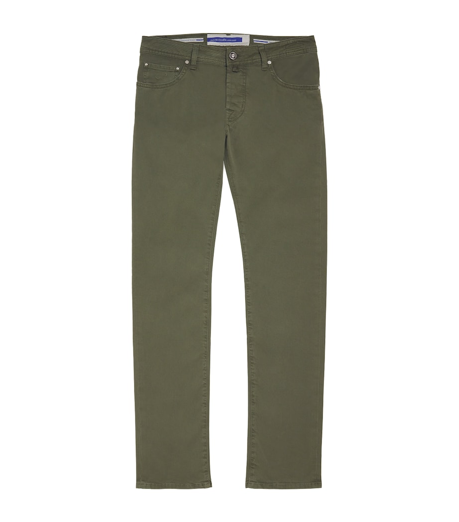 Stretch-Cotton Nick Slim Chinos R41-GREEN Image 1
