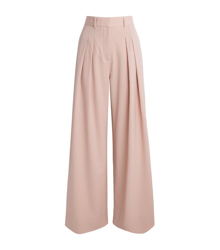ME+EM Womens Pleated Tailored Trousers Blush Pink Image 1