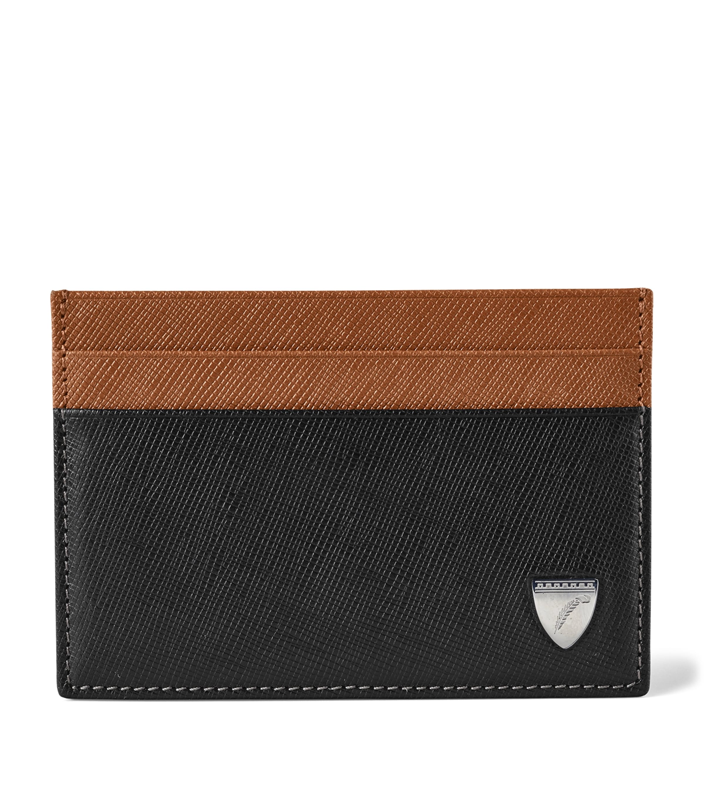 Aspinal Of London Leather Card Holder In Brown