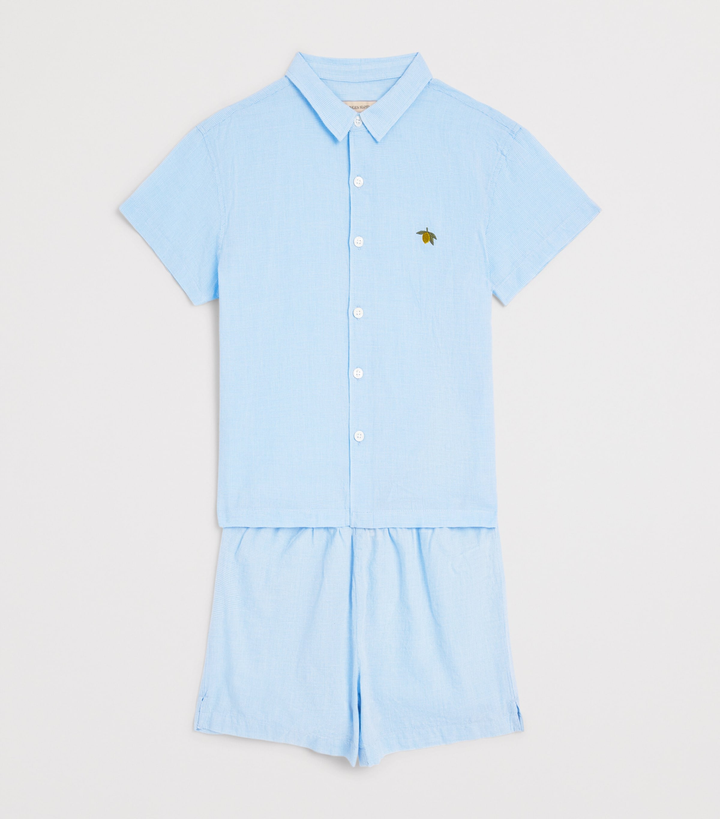 KONGES SLOJD Organic Cotton Fran Shorts (9 Months - 10 Years) Blue Image 3