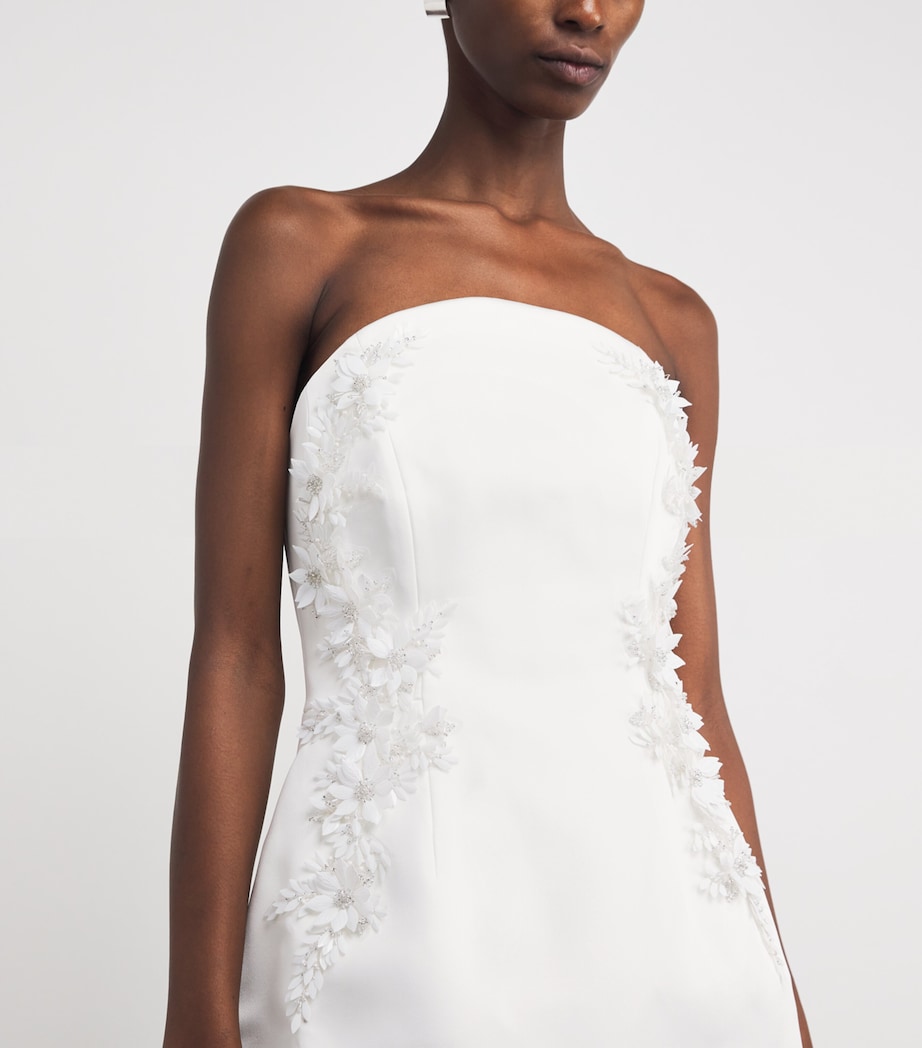 Embellished Xanthe Mini Dress IVORY Image 4