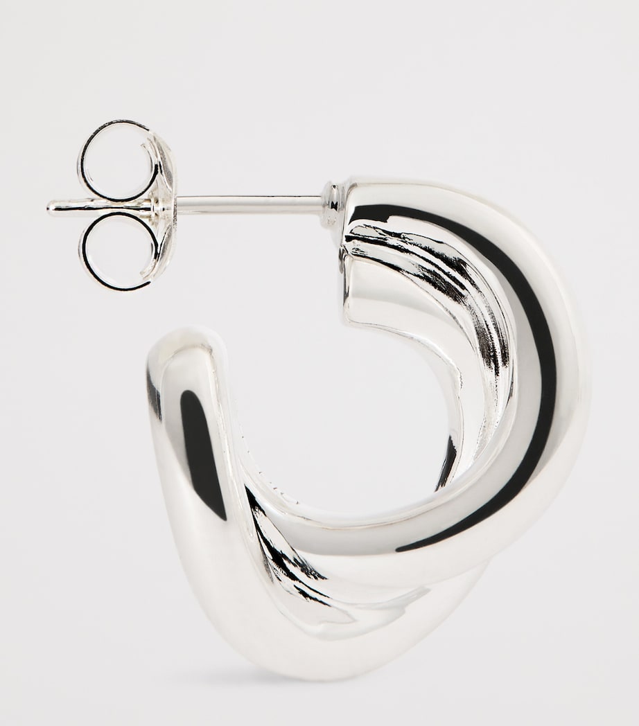 LIÉ STUDIO Sterling Silver The Diana Hoop Earrings Silver Image 4