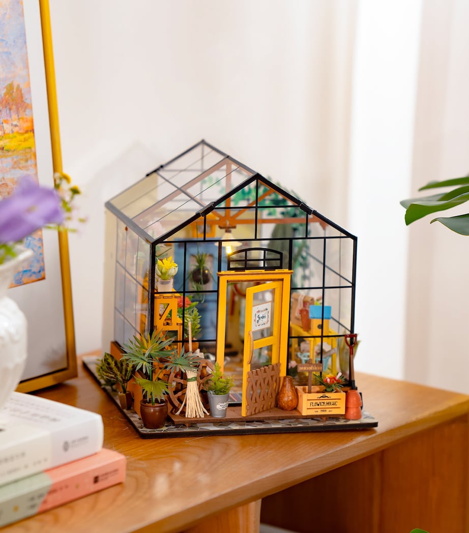 Wooden Cathy's Flower House Kit MULTI Image 3