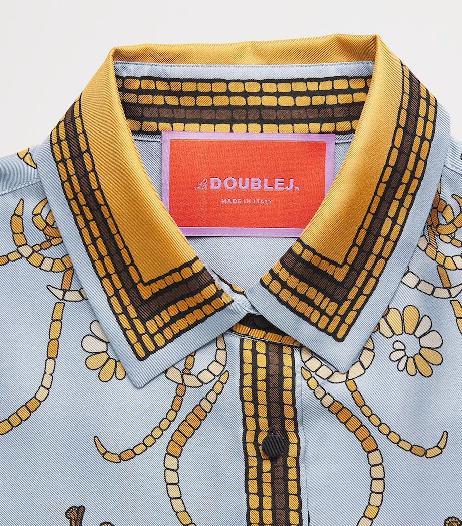 La Doublej Womens Silk Printed Shirt Oceania Image 6