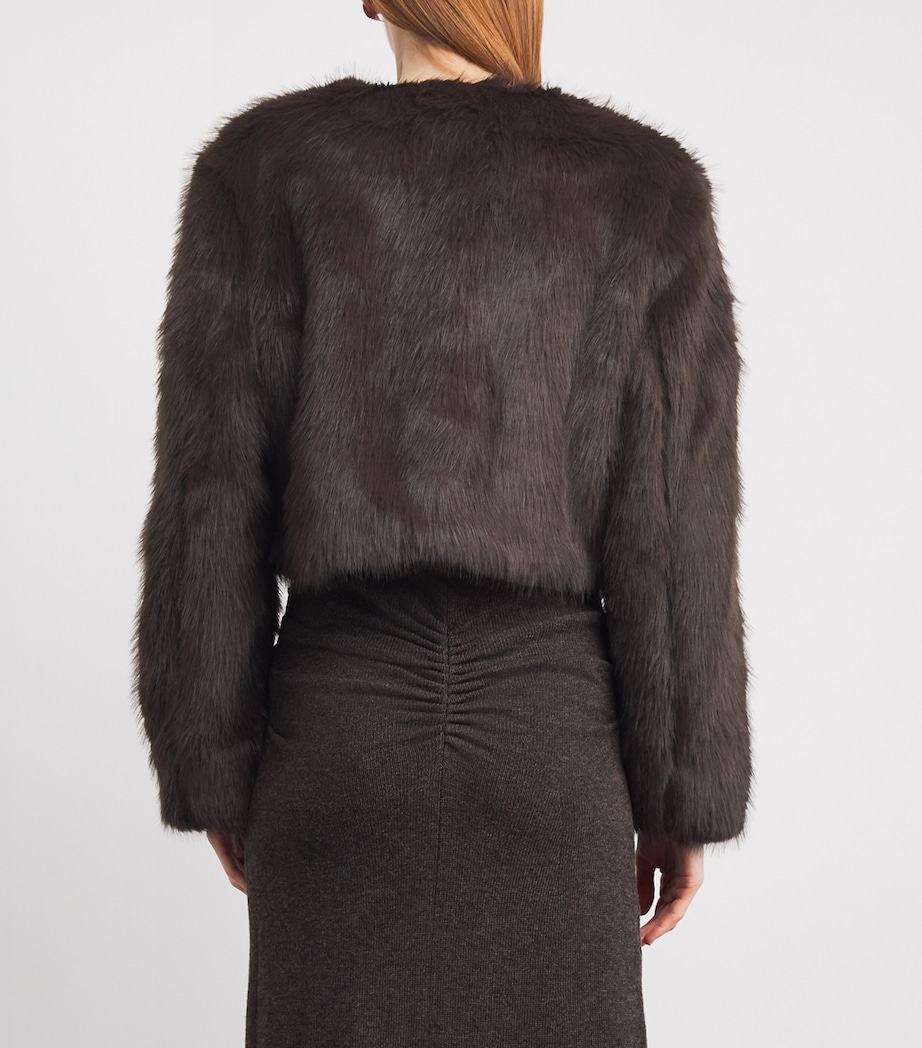 Faux Fur Casimira Jacket EARTH Image 4