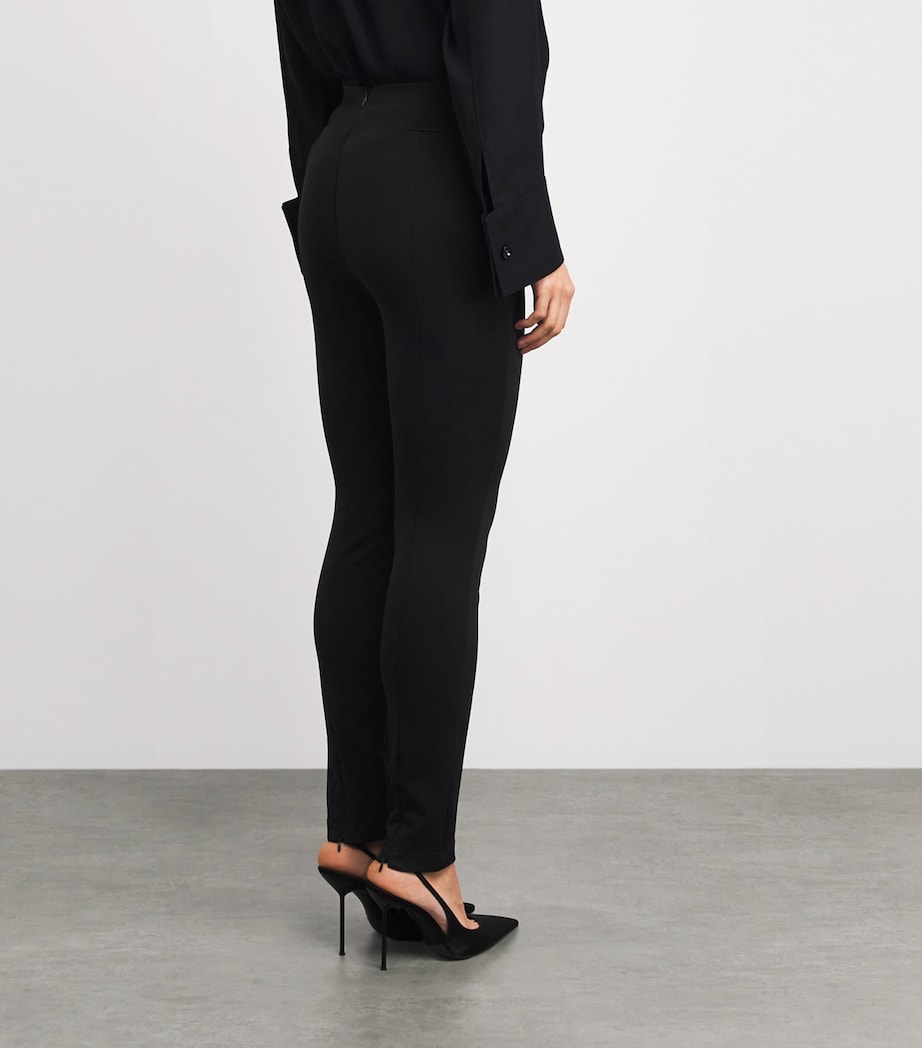 ESSE Studios Womens Stretch-Jersey Alba Leggings Black Image 5