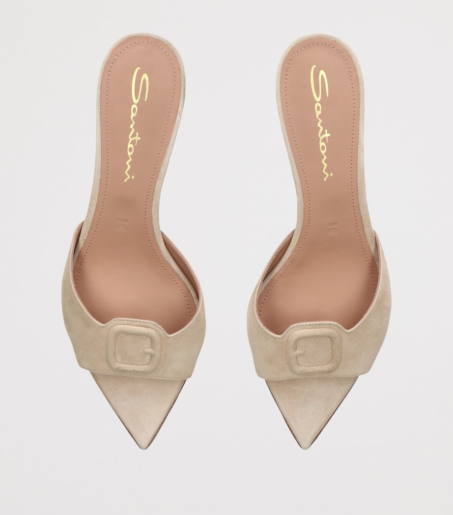 Suede Kitten Mules 45 BROWN Image 4