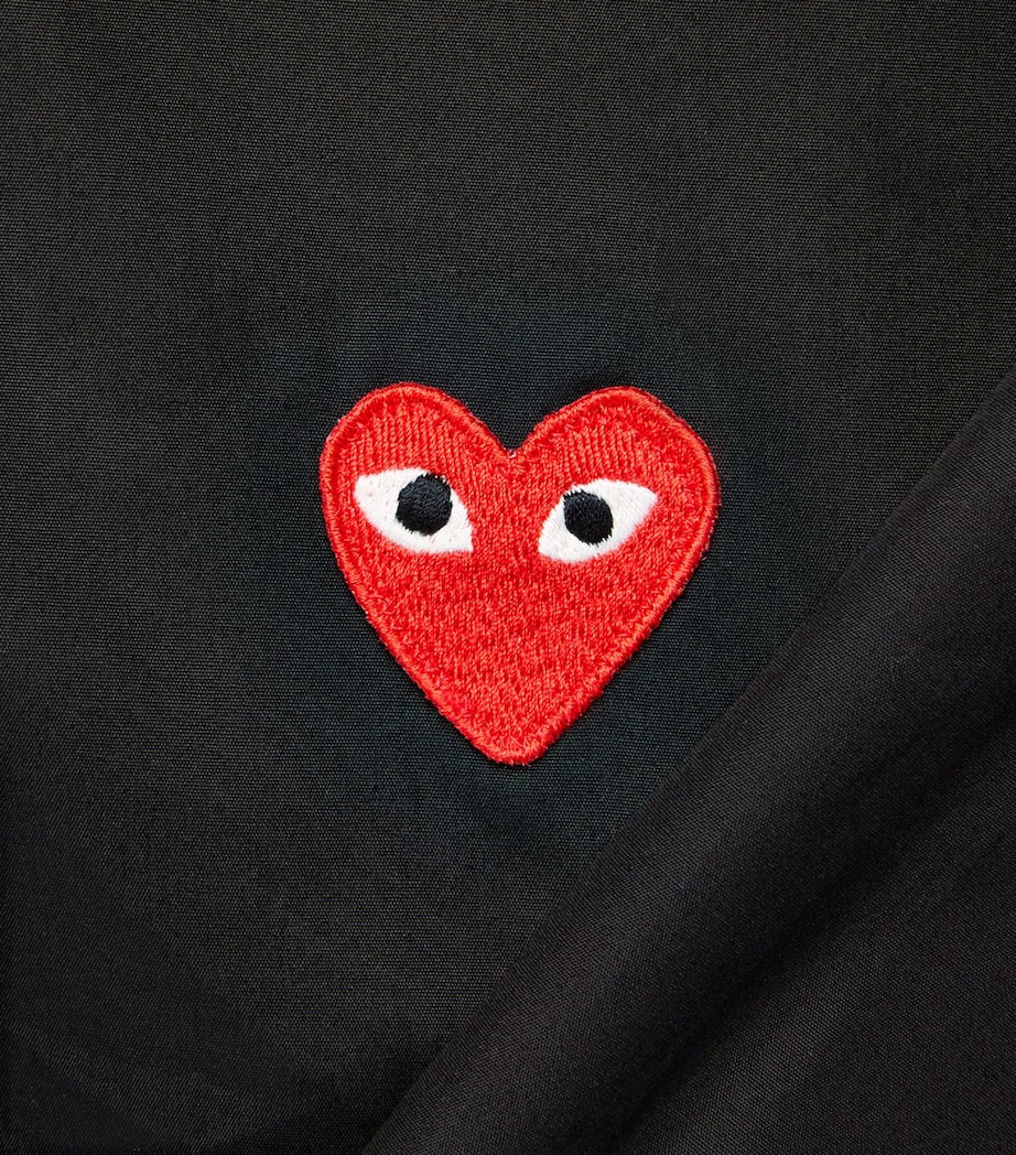 Comme Des Garçons Play Mens Long-Sleeve Heart Shirt Black Image 6