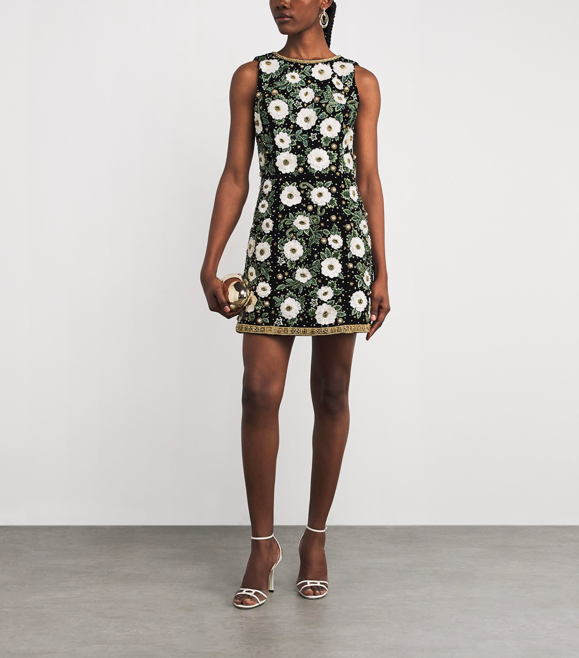 Embellished Lindsey Mini Dress C019 BLACK/MULTI Image 2