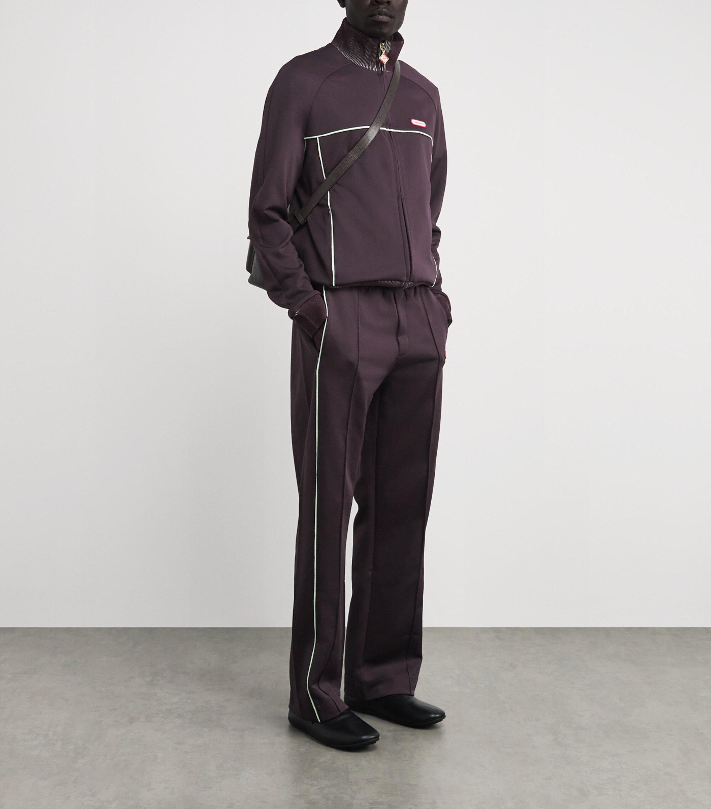 Logo Track Jacket AUBERGINE Image 2