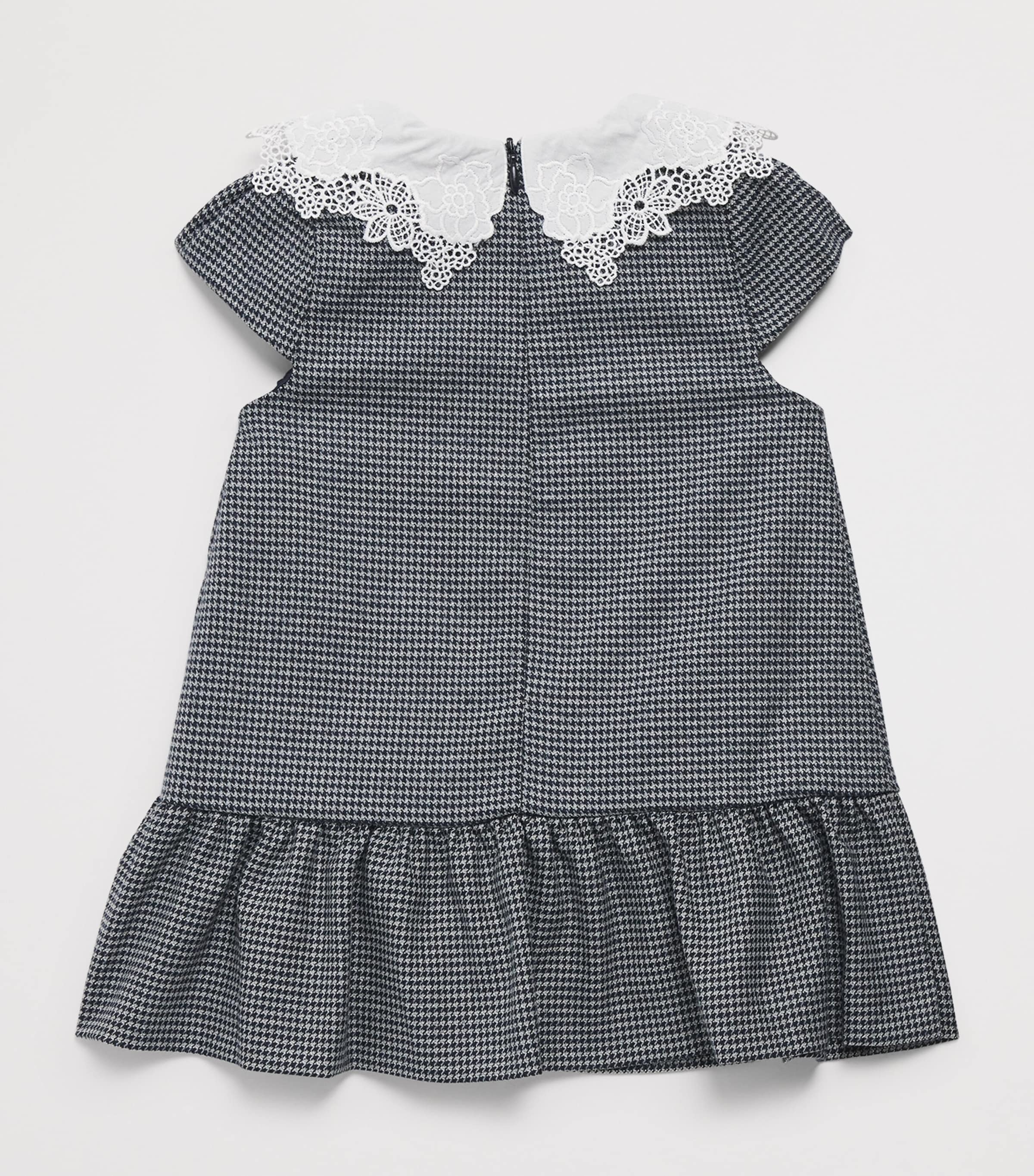 Collared Houndstooth Dress (3 Months-4 Years) 4MARINE Image 2